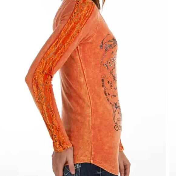 Buckle Daytrip Mineral Wash Thermal Distressed Long Sleeve Top - Picture 2 of 10